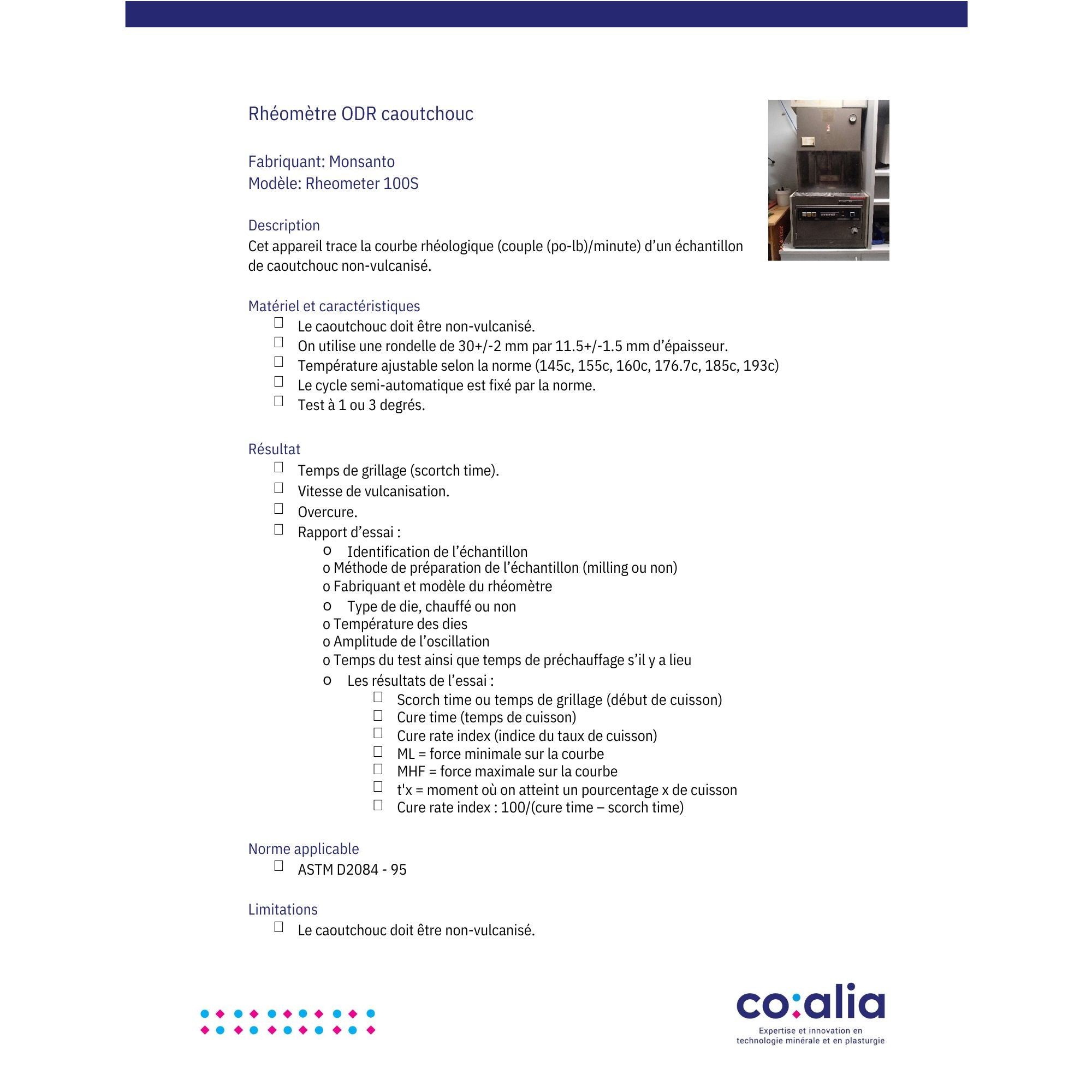 ODR rubber rheometer